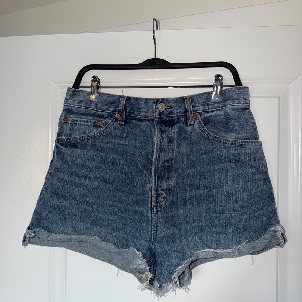 RE/DONE 50s Cutoff Denim Shorts High Rise